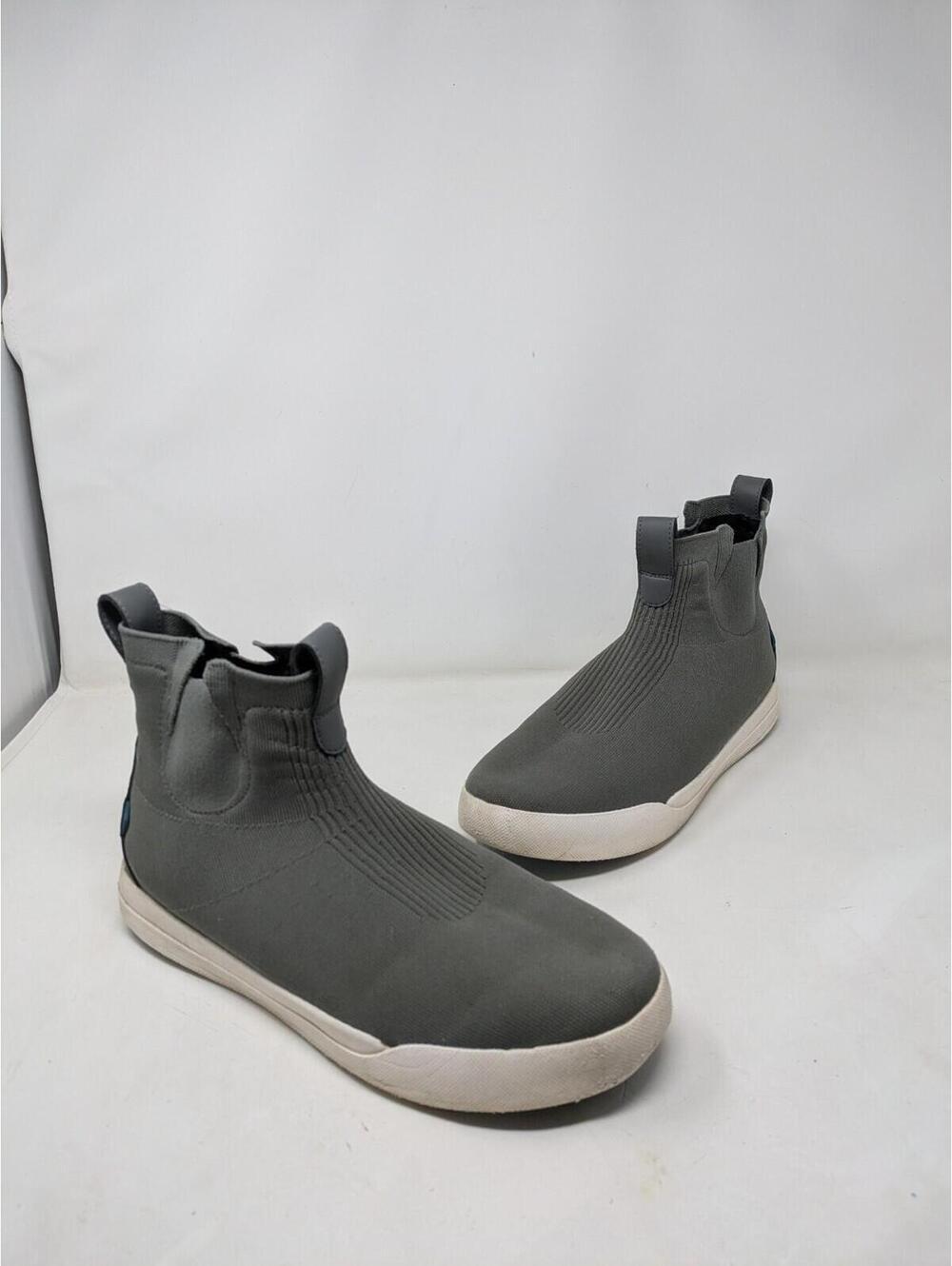 Vessi Weekend Chelsea Boots Mens 11 Gray Waterproof High Top Rain Shoes
